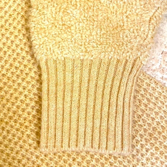 DesignHistory Multi Textured Wool blend Sweater Womens L Crop Patchwork Simple - Picture 7 of 10